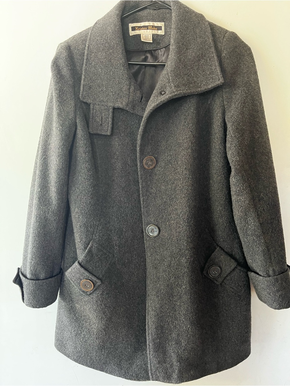 Academia Preppy Australian wool Kristen Blake women’s pea Coat